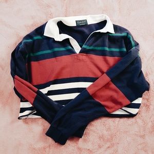 thrifted, long sleeve crop top, fits like a L